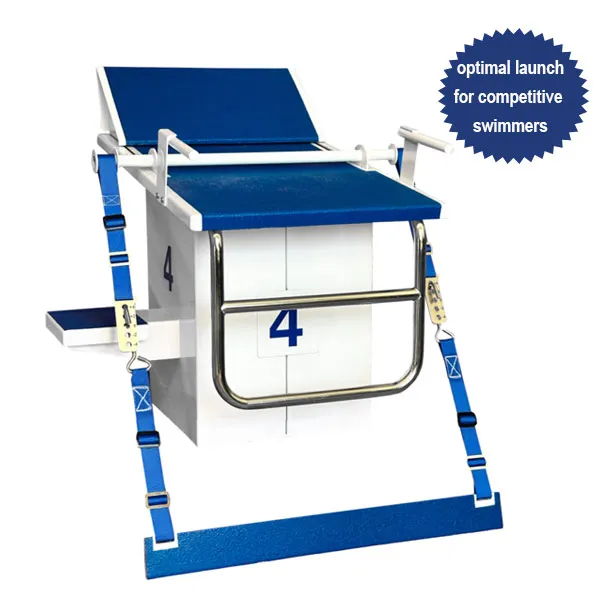 Stainless Steel Adjustable Track Starting Platform with Backstroke Start Ledge System